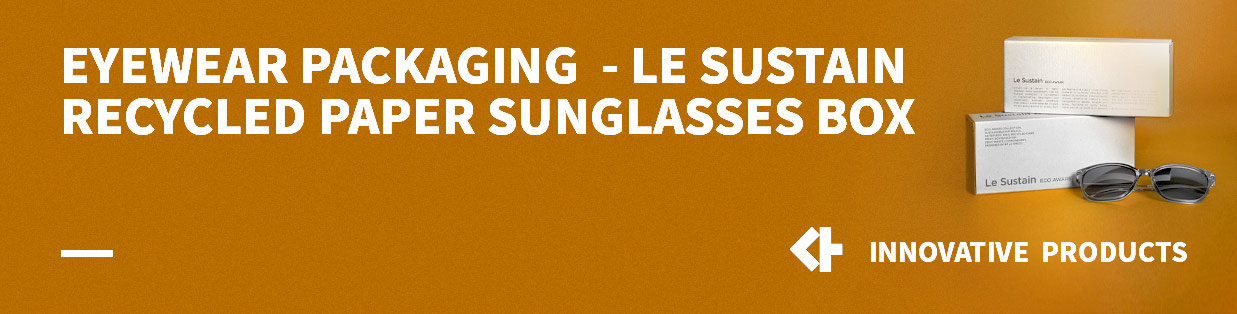 Eyewear packaging - Le Sustain Recycled Paper Sunglasses box