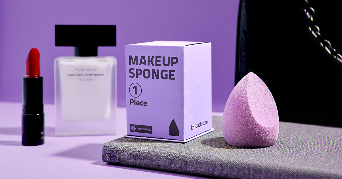 Bamboo Paper Makeup Sponge Box