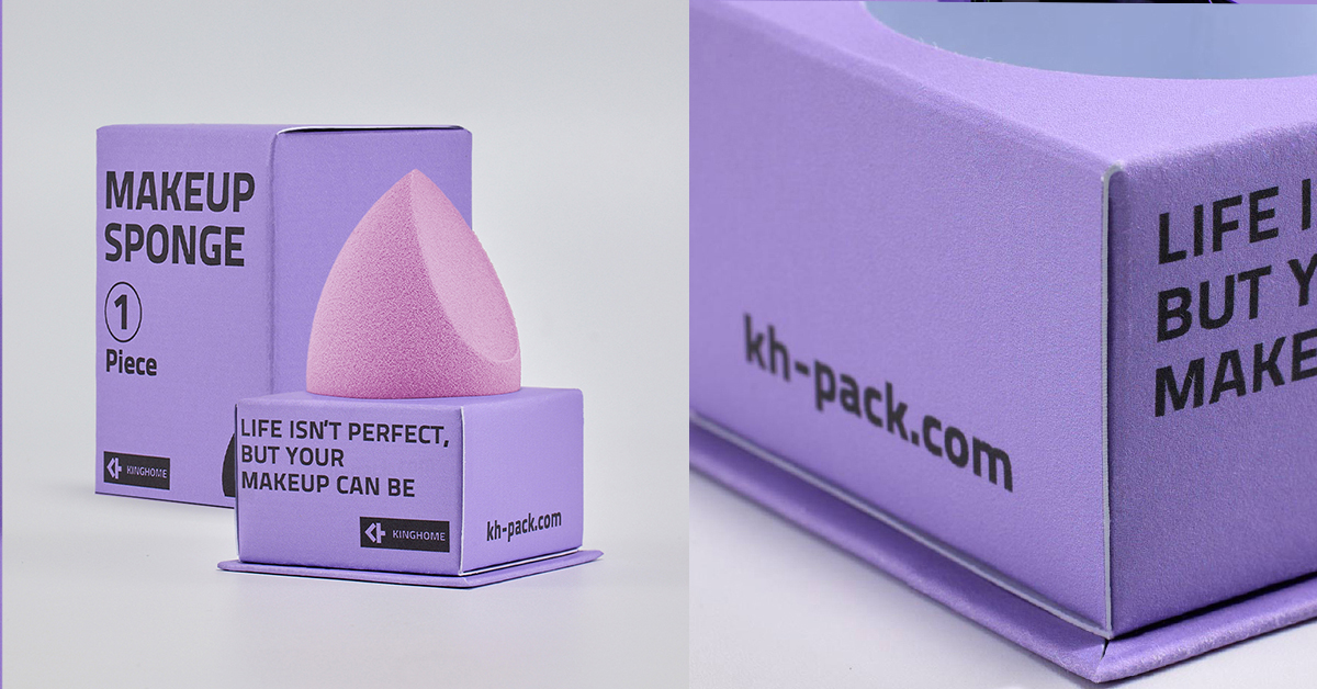Bamboo Paper Makeup Sponge Box