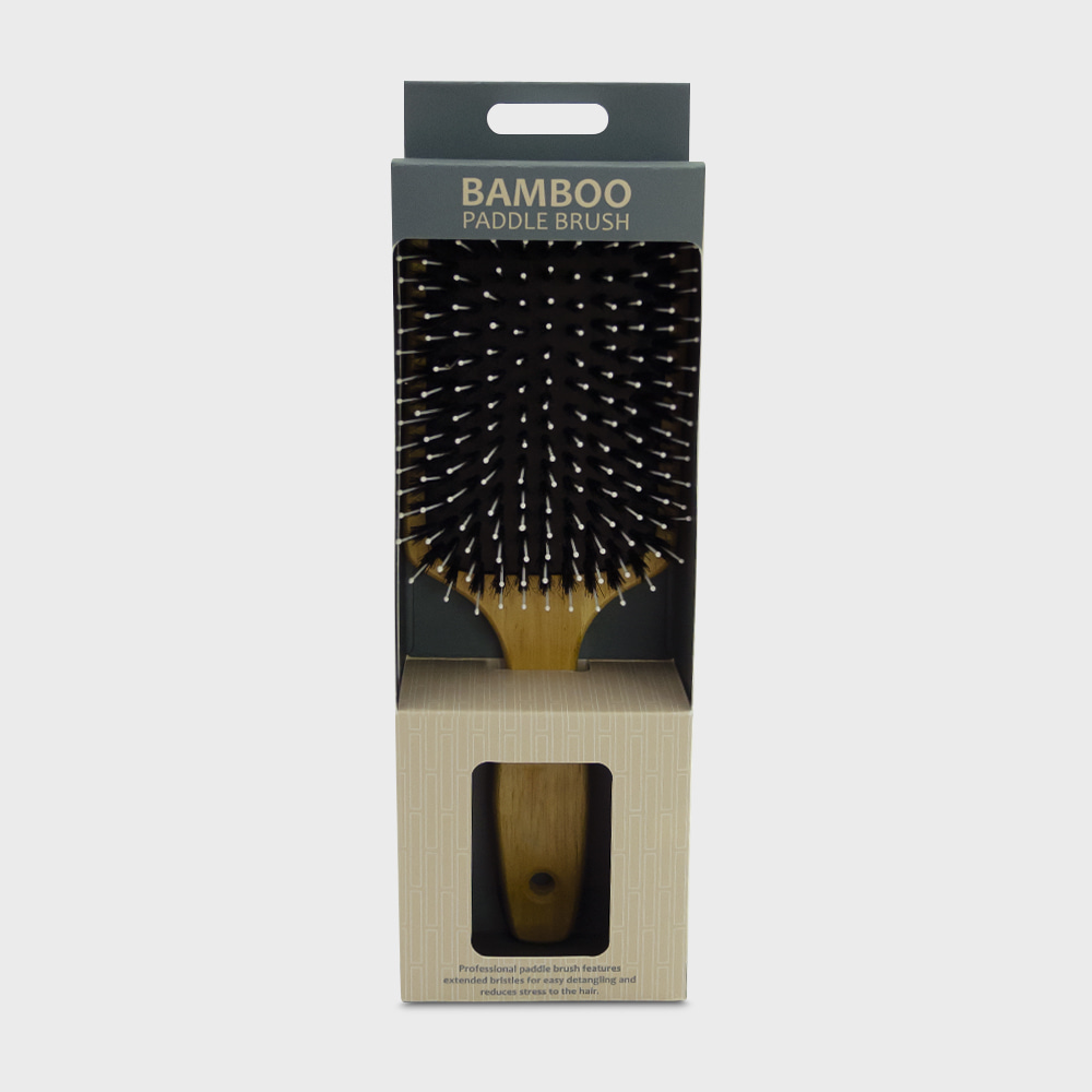Bamboo Paper Packaging - Paddle Brush Box