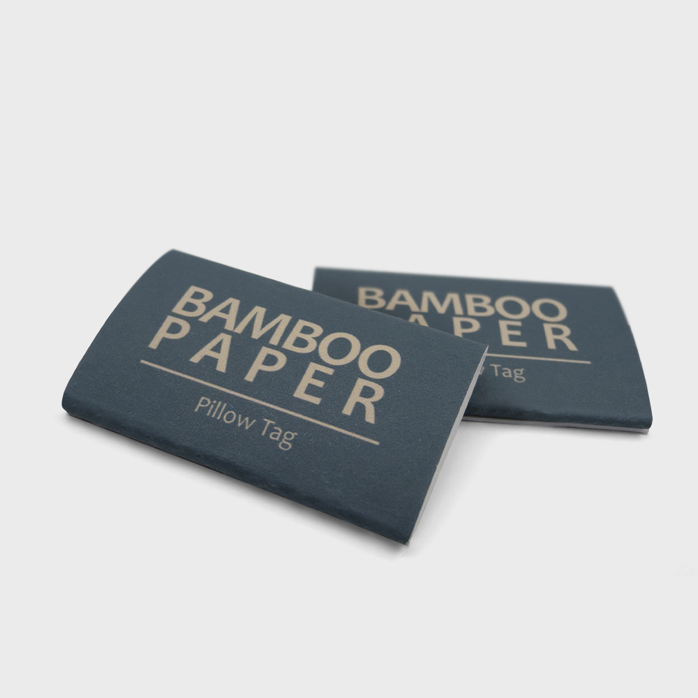 Bamboo Paper Packaging - Pillow Tag