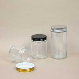 Glass Jar & Metal Lid
